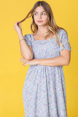 Ditsy Floral Square Neck Sundress PLUS