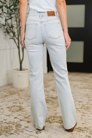 Judy Blue Mid Rise Destroy & Fray Hem Bootcut