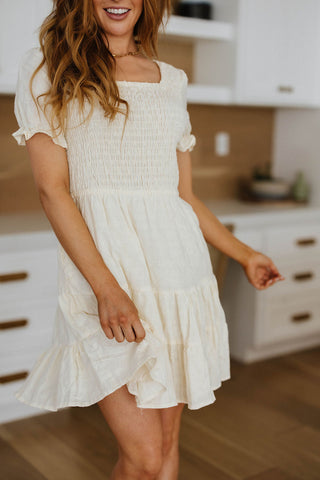 Vanilla Meadow Square Neck Dress