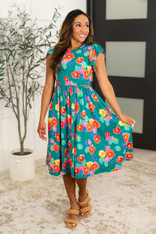 Sweet Summer Flutter Sleeve Dress