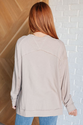 Latte Lounge Long Sleeve top