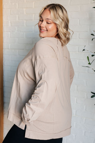 Latte Lounge Long Sleeve top