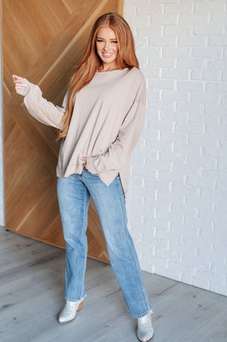 Latte Lounge Long Sleeve top