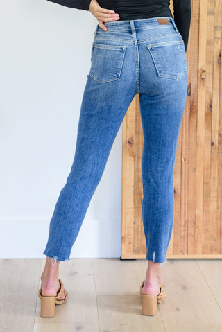 Judy Blue Destroyed Hi Waist Relaxed skinny Fit