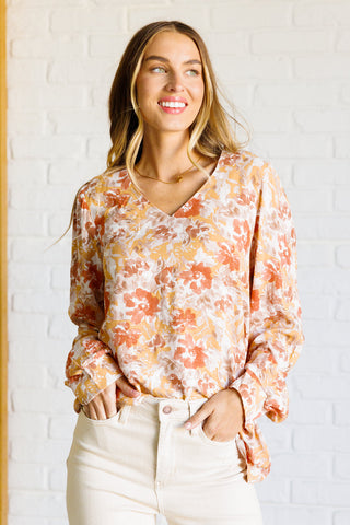 Golden Harvest Floral Blouse
