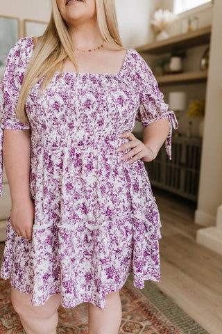 Lavender Fields Floral Dress