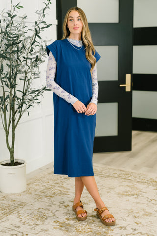 Your Favorite Casual Dress in Light Navy
