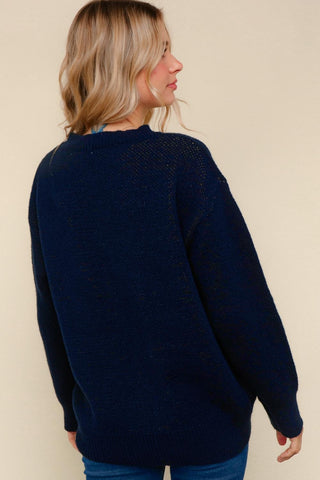 Loose Fit Teddy Bear W/ Ribbon