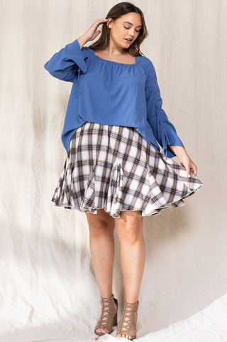 Solid Air Flow Square Neck Top