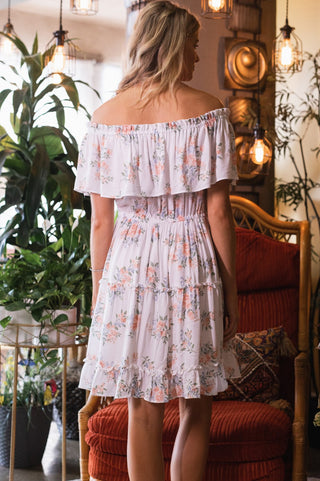 Floral Printed Off Shoulder Dress