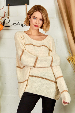 Lurex Stripe Sweater