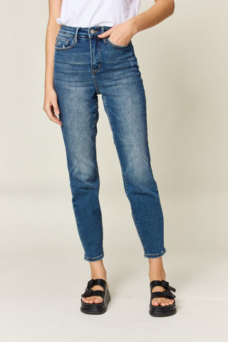 Judy Blue Tummy Control High Waist Relaxed Skinny Jeans