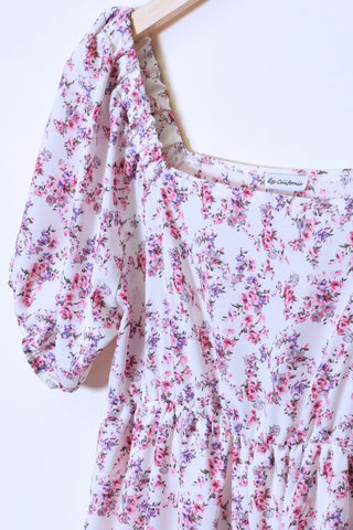 Ditsy Floral Square Neck Sundress PLUS