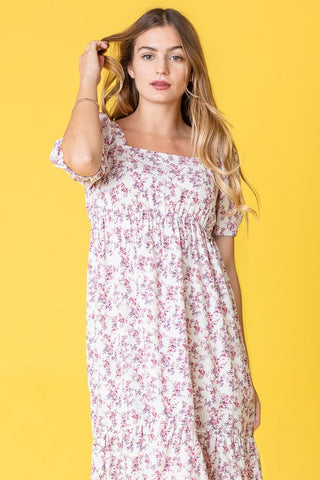 Ditsy Floral Square Neck Sundress PLUS