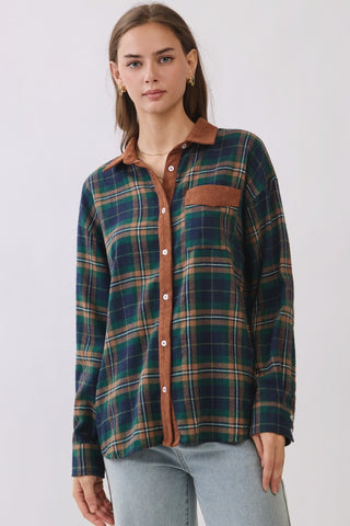 Plaid Blouse Shirt