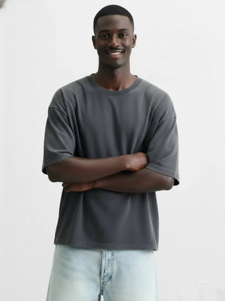 Hawk's Bay Washed Knit Short Sleeve Crew Neck T-Shirt