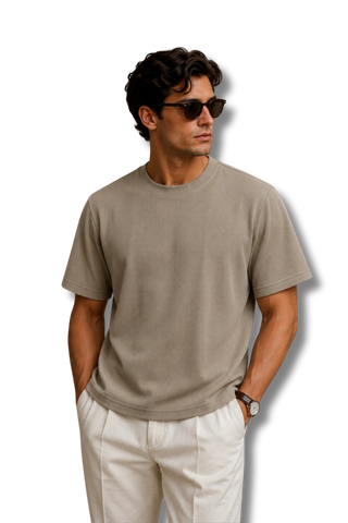 Hawk's Bay Mens Short Sleeve Textured T-Shirt