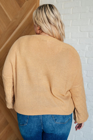 Harvest Morning Sleeve Sweater in Wheat