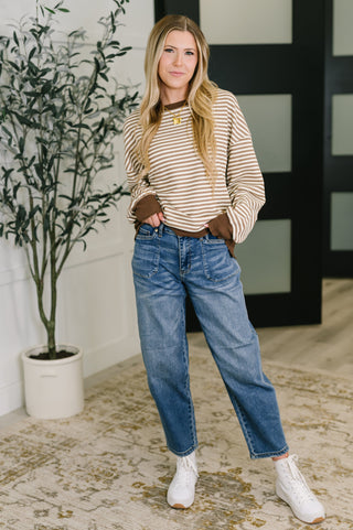 Cold Brew Stripe Pullover