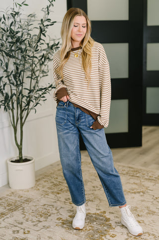 Cold Brew Stripe Pullover