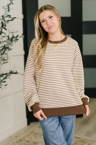 Cold Brew Stripe Pullover