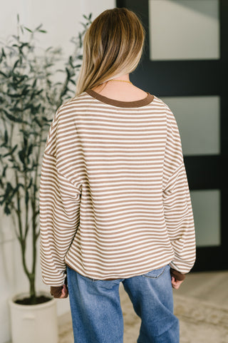 Cold Brew Stripe Pullover