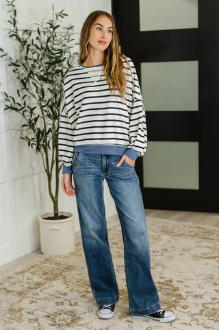Cozy Coastal Stripe Pullover