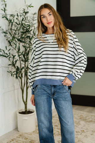 Cozy Coastal Stripe Pullover