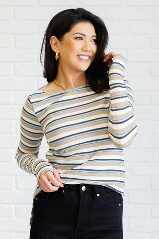 Coastal Weekend Stripe Top