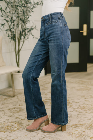 Judy Blue High Waist Bootcut Jean with Welt Pockets