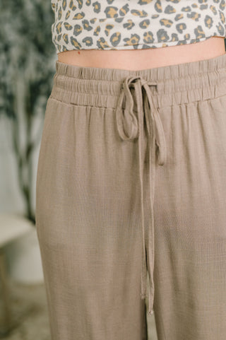 Straight Leg Lounge Pants in Light in Cocoa