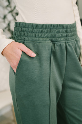 Dreamy Fleece Joggers in Dark Forest
