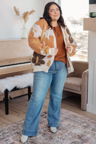 Easy Days Knit Sweater Top in Rust