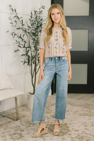 Wildflower Panel Knit Top
