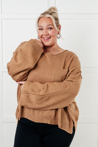 Morning Latte Boatneck Sweater