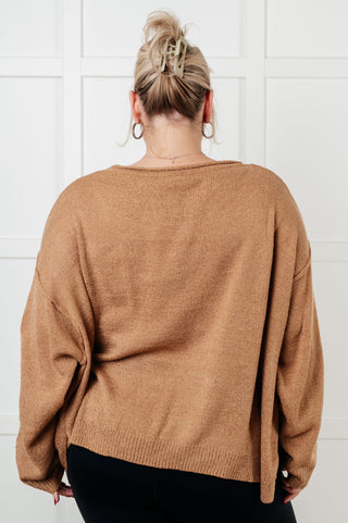 Morning Latte Boatneck Sweater