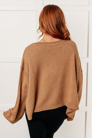 Morning Latte Boatneck Sweater