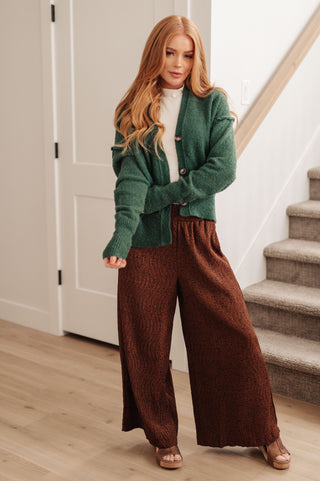 East Harbor Button Cardigan in Forest Green