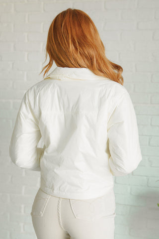 The Campus Trail Lightweight Puffer in off white