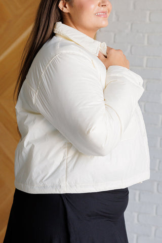 The Campus Trail Lightweight Puffer in off white