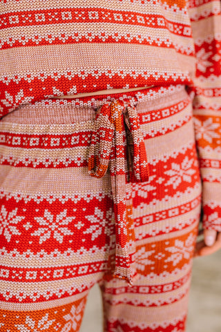 Holly Jolly Cozy PJ Set (Pajama Top and Bottom Set)