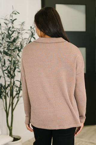 Classic Brown Henley Pull Over