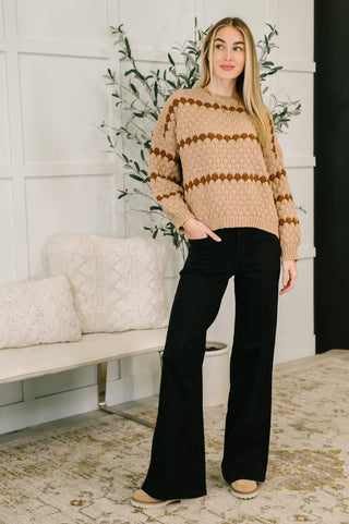 The Heritage Textured Sweater in Taupe