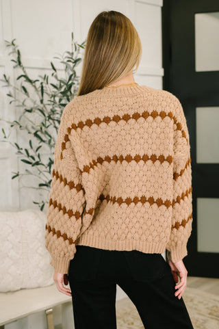 The Heritage Textured Sweater in Taupe