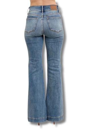 Judy Blue High Waisted Trouser Flare Jeans