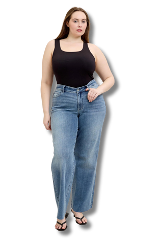 Judy Blue V-Front Baggy Jeans