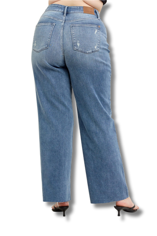 Judy Blue V-Front Baggy Jeans