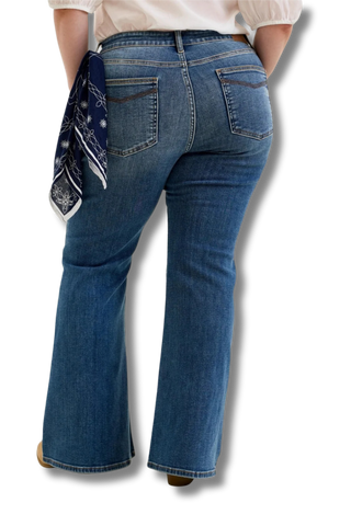 Judy Blue Mid Rise Jaqueline Flare Jeans