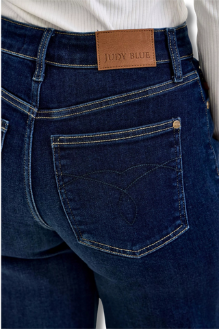 Judy Blue High-Waisted Wide-Leg Dark Wash Jeans