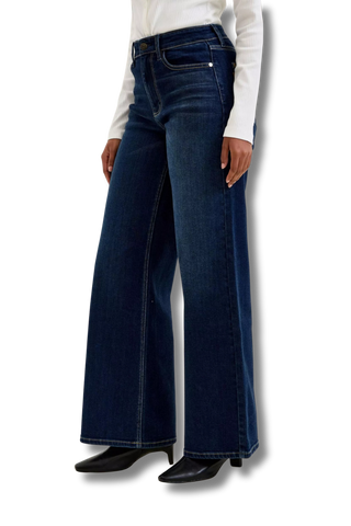 Judy Blue High-Waisted Wide-Leg Dark Wash Jeans